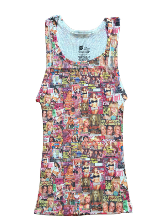 y2k magazine collage baby tank