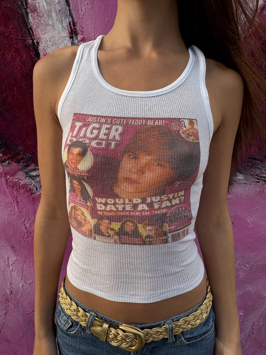 justin bieber tigerbeat magazine baby tank
